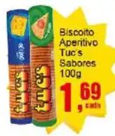 Negreiros Biscoito Aperitivo Tuc's Sabores oferta