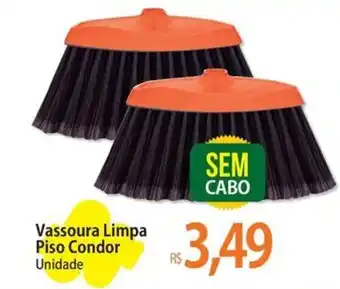 Atacadão Vassoura Limpa Piso Condor Unidade oferta