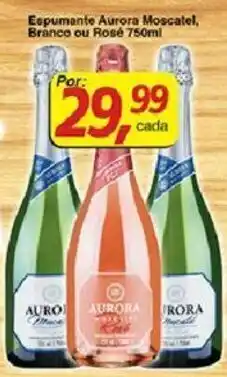 Supermercados Guanabara Espumante Aurora Moscatel, Branco ou Rose 750ml oferta