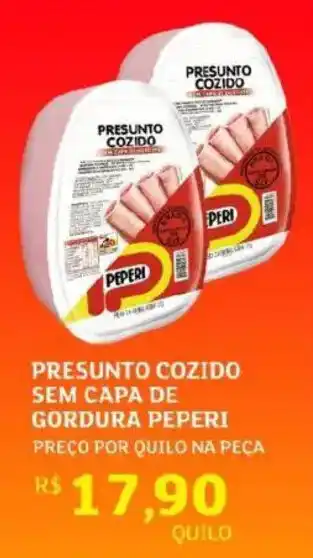 Presunto cozido sem capa de gordura peperi