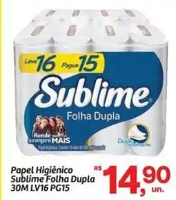 Fort Atacadista Papel Higiênico Sublime Folha Dupla 30M oferta