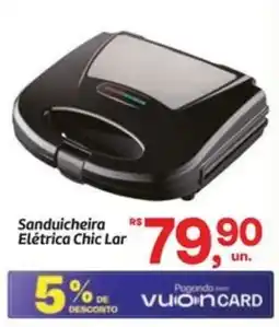Fort Atacadista Sanduicheira Elétrica Chic Lar oferta