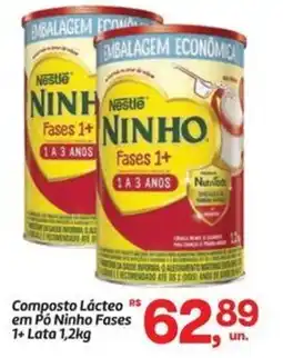 Fort Atacadista Composto Lácteo em Pó Ninho Fases 1+ Lata oferta