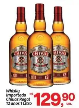 Fort Atacadista Whisky Importado Chivas Regal 12 anos oferta