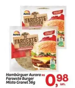 Fort Atacadista Hambúrguer Aurora Faroeste Burger Misto Granel oferta