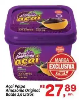Fort Atacadista Açaí Polpa Amazônia Original Balde oferta