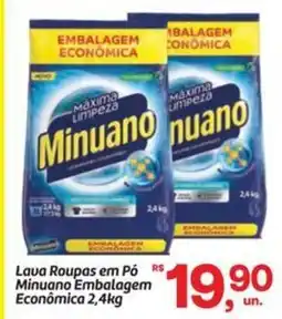 Fort Atacadista Lava Roupas em Pó Minuano Embalagem Econômica oferta