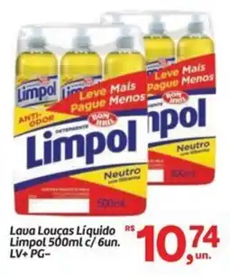 Fort Atacadista Lava Louças Líquido Limpol oferta