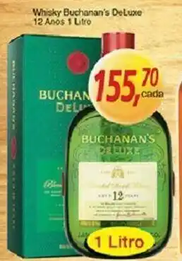 Supermercados Guanabara Whisky Buchman's De Luxe 12 anos 1L oferta