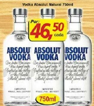 Supermercados Guanabara Vodka Absolut Natural 750ml oferta