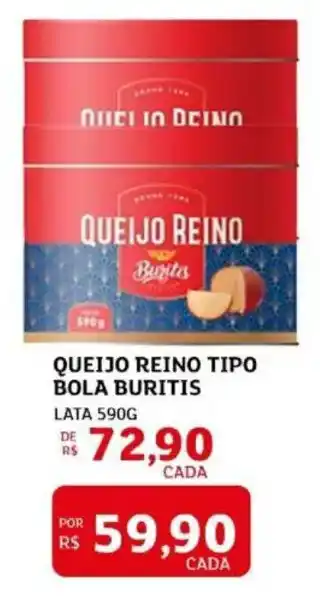 Queijo reino tipo bola buritis