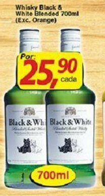 Whisky Black & White Blended 700ml