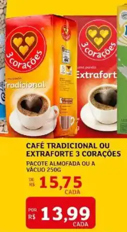 Assaí Atacadista Café tradicional ou extraforte 3 corações oferta
