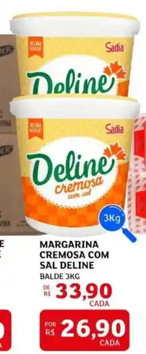 Assaí Atacadista Margarina cremosa com sal deline balde oferta