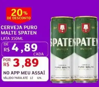 Cerveja puro malte spaten lata