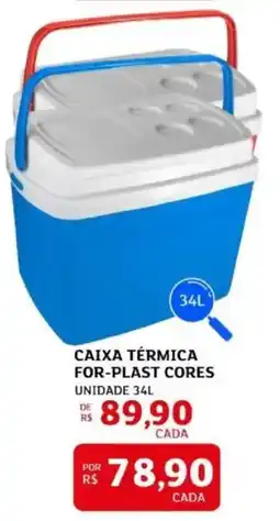 Assaí Atacadista Caixa térmica for-plast cores oferta