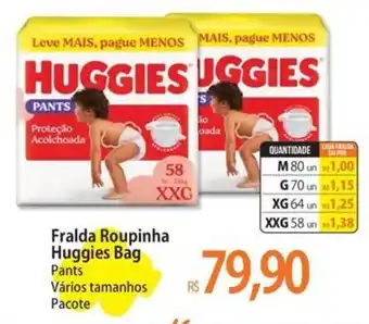 Fralda Roupinha Huggies Bag