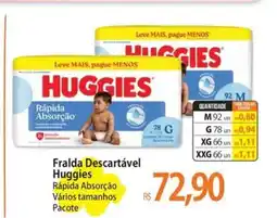 Atacadão Fralda Descartável Huggies oferta