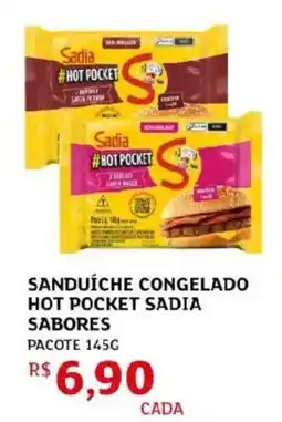 Assaí Atacadista Sanduíche congelado hot pocket sadia sabores oferta