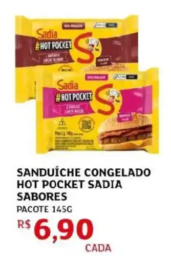 Sanduíche congelado hot pocket sadia sabores