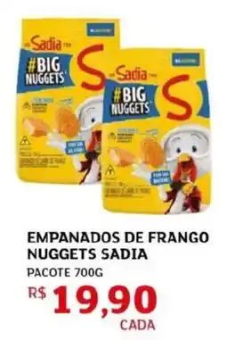 Assaí Atacadista Empanados de frango nuggets sadia oferta