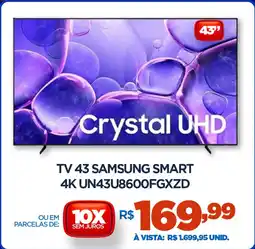 DB Supermercados Tv 43 samsung smart 4K UN43U8600FGXZD oferta