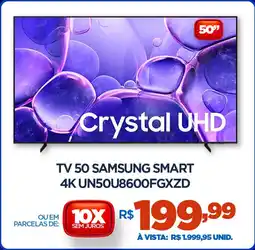 DB Supermercados Tv 50 samsung smart 4K UN50U8600FGXZD oferta