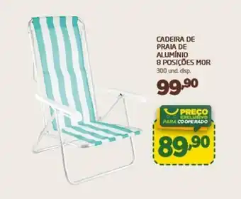 Cooper Cadeira de Praia de aluminio 8 Posicoes mor oferta