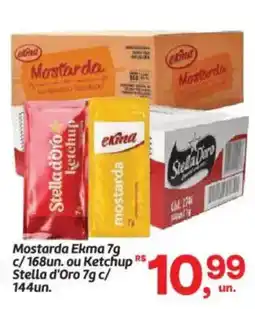 Fort Atacadista Mostarda Ekma ou Ketchup Stella d'Oro oferta