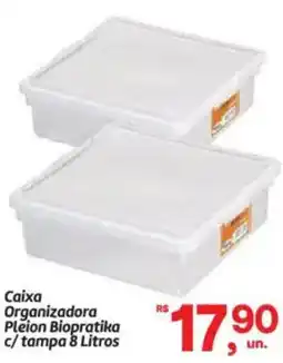 Fort Atacadista Caixa Organizadora Pleion Biopratika c/tampa oferta