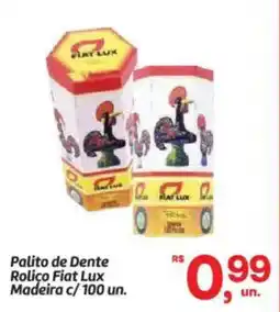 Fort Atacadista Palito de Dente Rolico Fiat Lux Madeira oferta