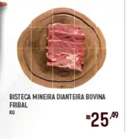 Supermercado Guará Bisteca mineira dianteira bovina fribal oferta