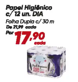Dia Papel Higiênico c/12 un. DIA oferta