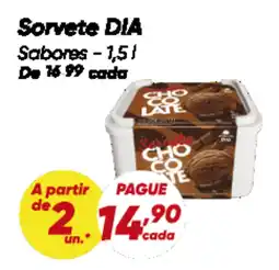 Dia Sorvete DIA Sabores oferta