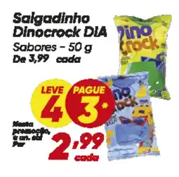Dia Salgadinho Dinocrock DIA Sabores oferta