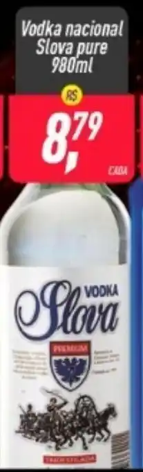 Frangolândia Vodka Nacional Slova pure 980ml oferta
