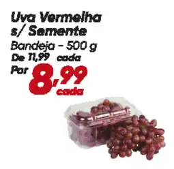 Dia Uva Vermelha s/Semente Bandeja oferta