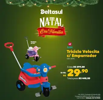 Triciclo Velocita c/ Empurrador