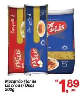 Macarrão Flor de Lis c/ous/Ovos