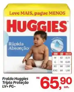 Fort Atacadista Fralda Huggies Tripla Proteção oferta