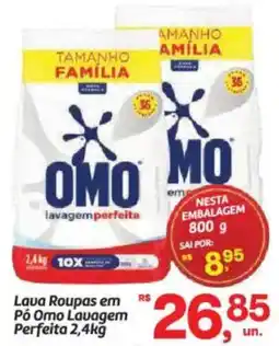 Fort Atacadista Lava Roupas em Pó Omo Lavagem Perfeita oferta