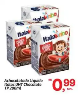 Fort Atacadista Achocolatado Líquido Italac UHT Chocolate TP oferta