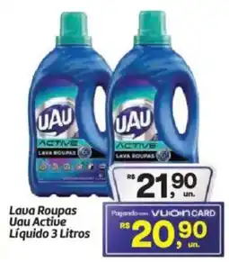 Fort Atacadista Lava Roupas Uau Active Líquido oferta