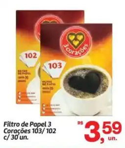 Fort Atacadista Filtro de Papel 3 Corações 103/102 oferta