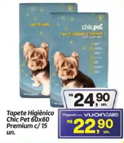 Fort Atacadista Tapete Higiênico Chic Pet 60x60 Premium c/15 oferta