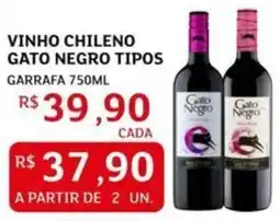 Assaí Atacadista Vinho chileno gato negro tipos oferta