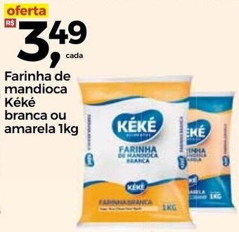 Frangolândia Farinha de Mandioca Keke branca ou amarela 1kg oferta