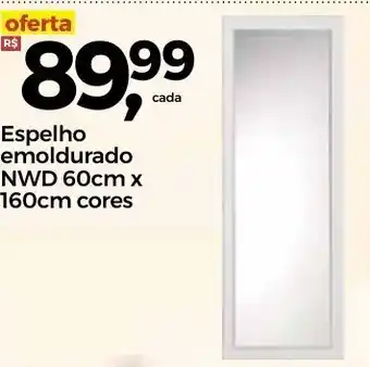 Espelho Emoldurado nwd 60cm x 160cm cores