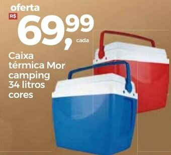 Caixa termica Mor camping 34 litros cores