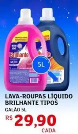 Assaí Atacadista Lava-roupas líquido brilhante tipos galão oferta
